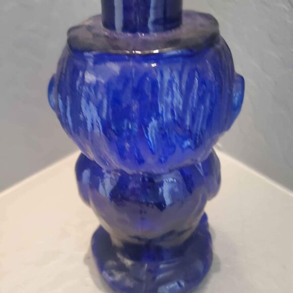WC cobalt blue decanter 9 inch - Picture 2 of 4
